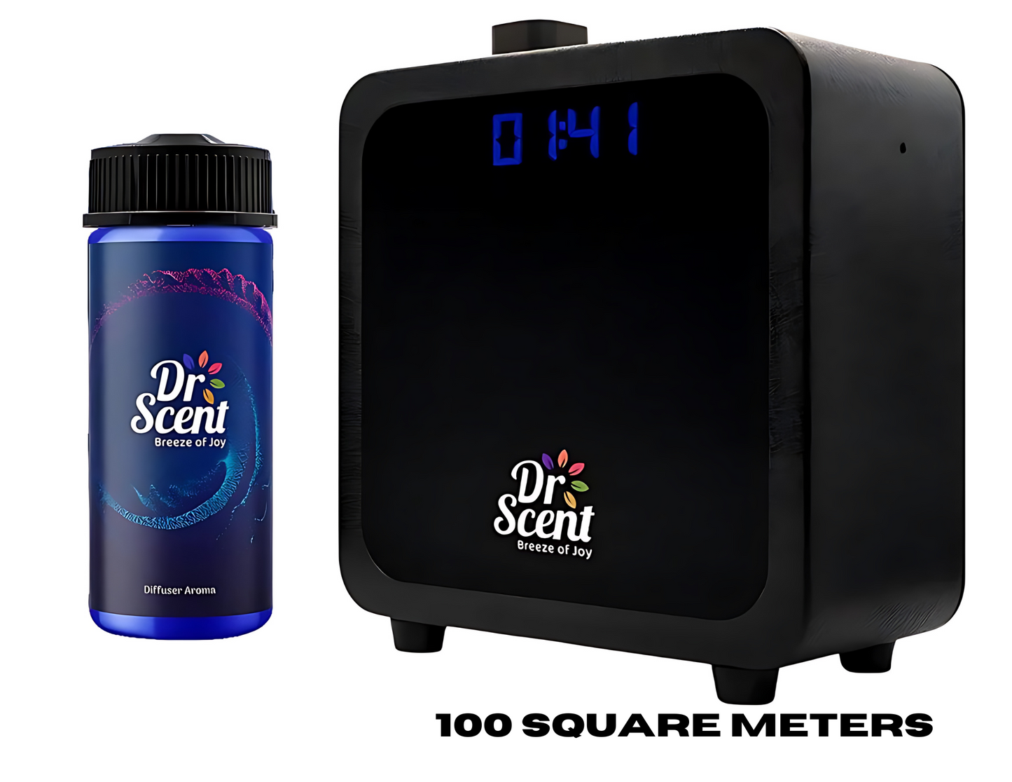 Dr Scent Diffuser Machine Black + 170 ML Diffuser Aroma Bottle