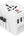 White Swiss Military 70W GaN III Travel Charger with 3 USB-C PD & 2 USB-A Ports + 1M USB-C Cable – SM-TC-70W-GaN-MINI-WLD-WHI on a white background