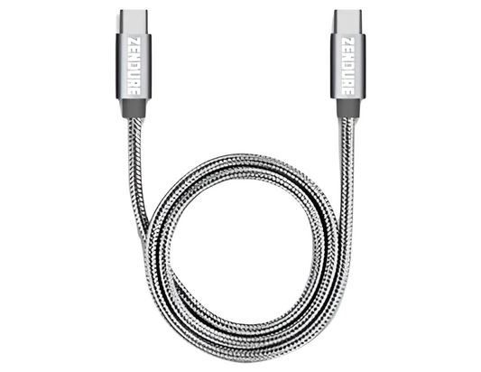 Zendure - Braided Aluminum 1m 45W Dual USB Type-C Cable - Gray