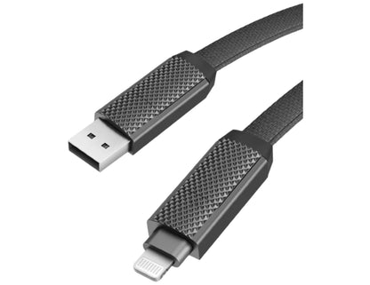 Black Bazic AluCable 100CM 4-in-1 60W Interchangeable Aluminium Fast Charging & Data Cable – CBL-GC4N1 on a white background