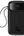 Black power bank with digital display on a white background