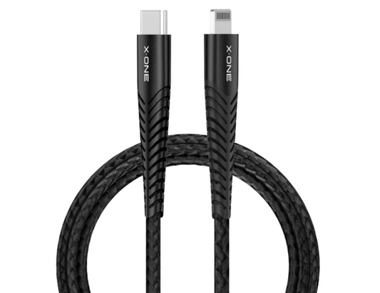 X.ONE Ultra Pro Lightning To Type C Braided Cable 1M Black