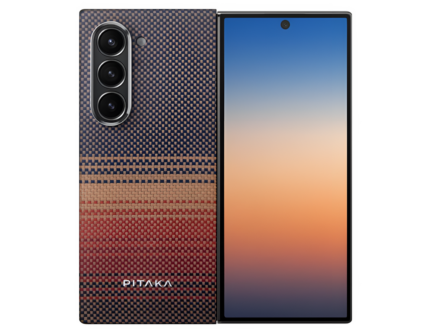 Pitaka - Sunset Moonrise Tactile Woven Case for Samsung Galaxy Z Fold 6