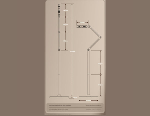 P86S Universal Stand for Mobile Phone and Tablet – Gray