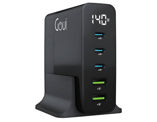 Goui Gan 140W Desktop Charger 5 Ports