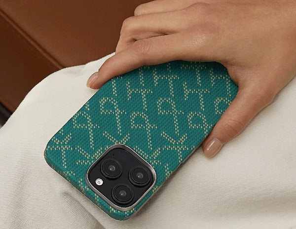 جراب PITAKA Monogram Tactile Woven لهاتف iPhone 16 Pro وPro Max