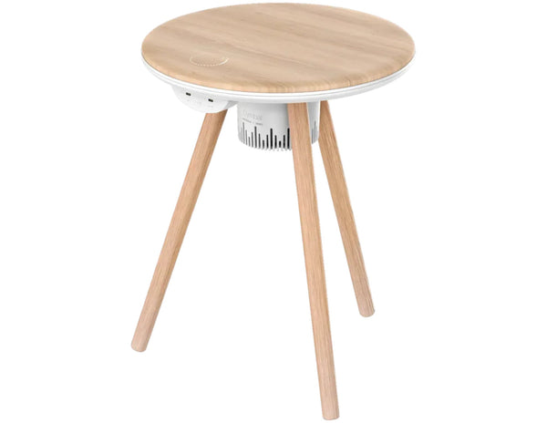 Momax Cymbal QC7W Smart Foldable Table – Wireless Charging, Speakers, LED Lights