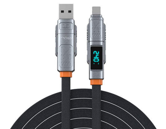 كابل شحن سريع Stellar 4 في 1 من Vyvylabs بقوة 240 واط - USB وType-C إلى C + Lightning (VCXQ-DGY)