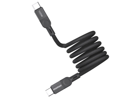 كابل USB-C إلى USB-C مغناطيسي من Momax Mag Link بقوة 100 وات (1 متر)