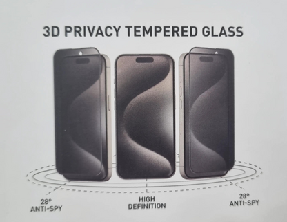 Wizard - 3D Privacy Tempered Glass For iPhone 16 Pro & 16 Pro Max