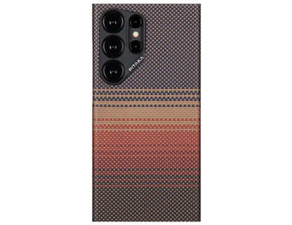 Pitaka MagEZ Case 4 for Samsung Galaxy S24 Ultra Sunset - Black/Grey