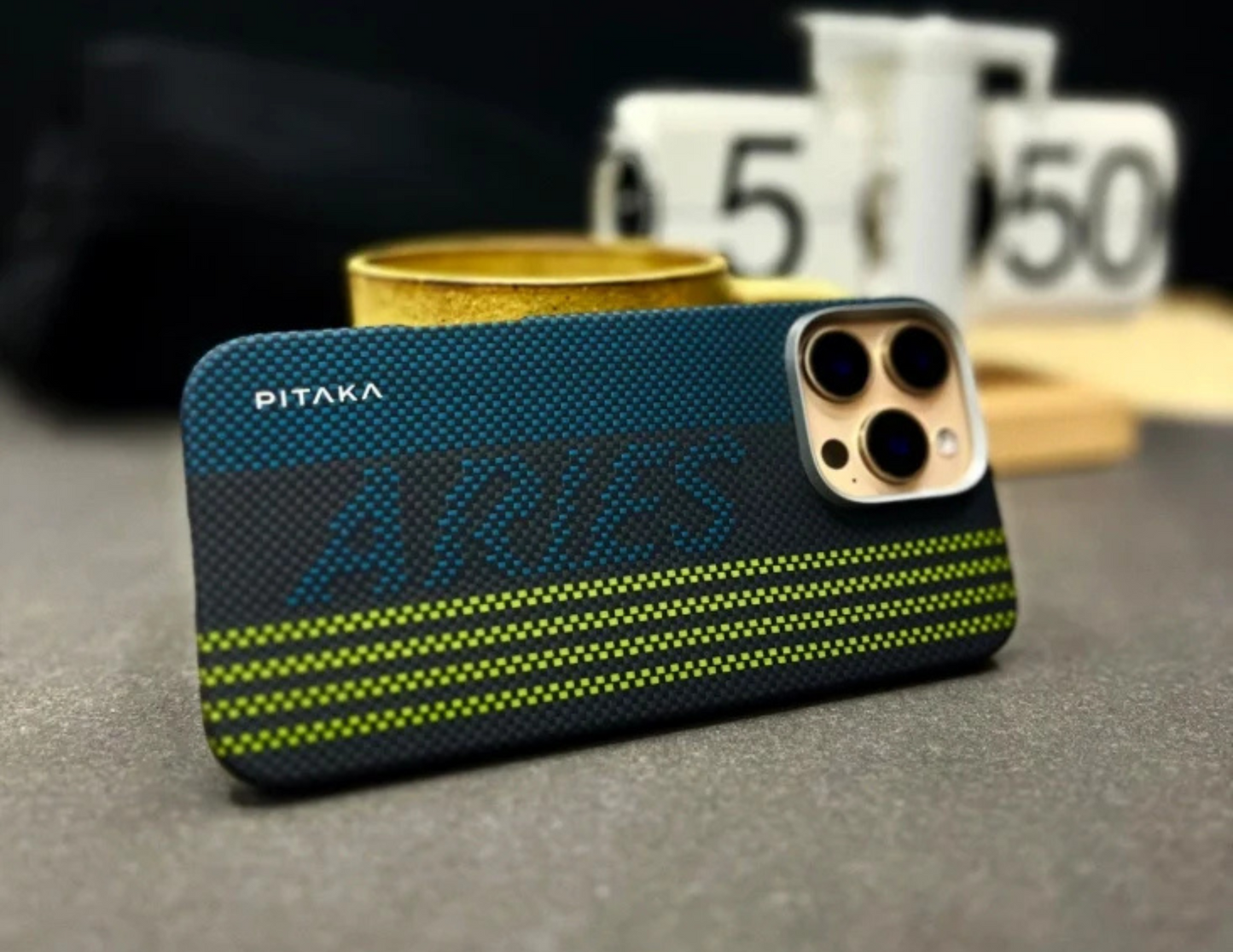 Pitaka - Aries Collaborative Luminous Case - Tactile Woven for iPhone 16 Pro & Pro Max