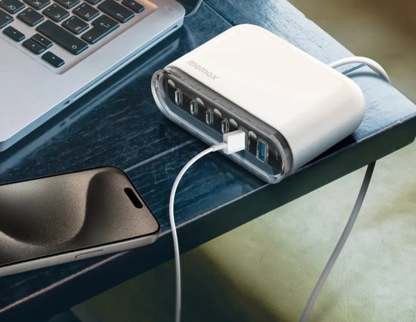 Momax 1-Charge Flow+ 6-Port GaN Desktop Charger 120W (UM55UKW)
