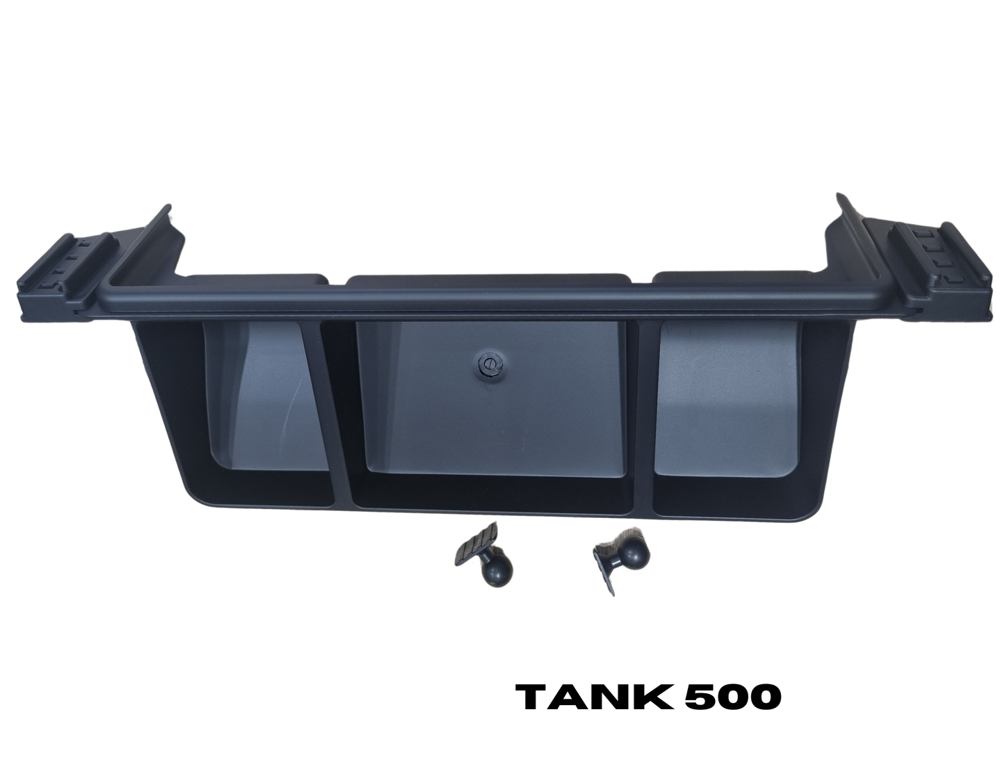 Two-Sided Display Holder for Tank 500 with Large Storage