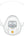 White medical mask with a clear face shield on a white background