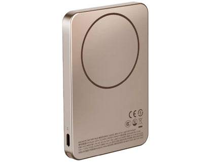 Momax F.Pass+ 5000mAh Magnetic Power Bank with USB-C Cable, 20W Fast Charging, Ultra-Slim Design