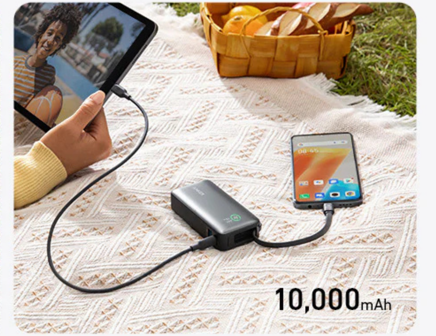 Anker Nano Power Bank (30W, Built-In USB-C Cable) A1259H11