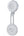 Telesin magnifying glass with stand on a white background