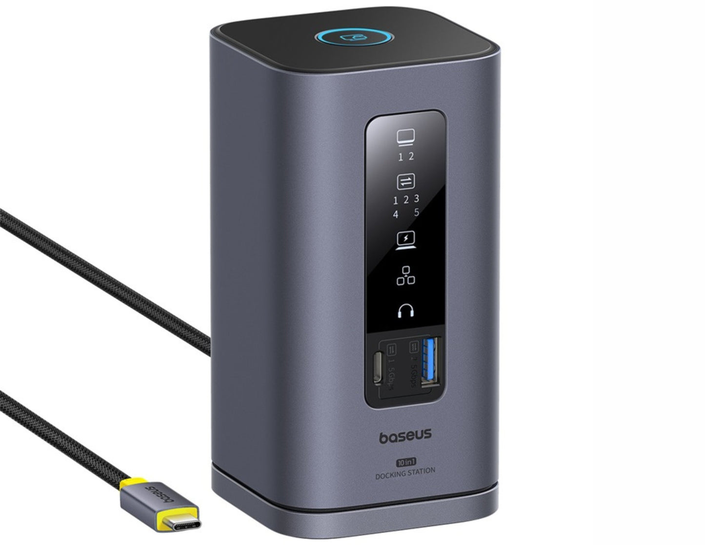 قاعدة إرساء Baseus Spacemate Series 10 في 1 (Mac) B00568102813-00 رمادية اللون