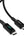 Black USB cable with digital display on a white background
