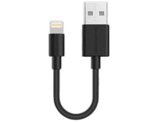 كابل RAVPower RP-CB029 Lightning بطول 0.2 متر - كابل USB قصير جدًا للشحن والمزامنة