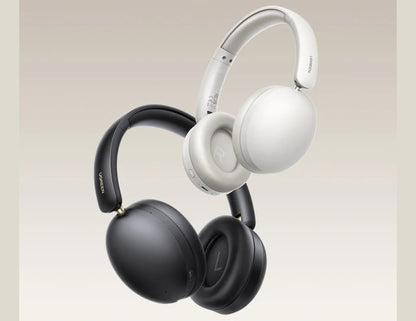 Black and white UGREEN Studio Max2 Wireless Headphones HP205 (45018) on a light beige background