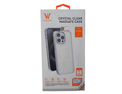 Wizard Crystal Clear Magsafe Case for iPhone 14 Pro- Pro Max , iPhone 15 Pro- Pro Max