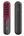 Black and pink hair straightener with a case on a white background