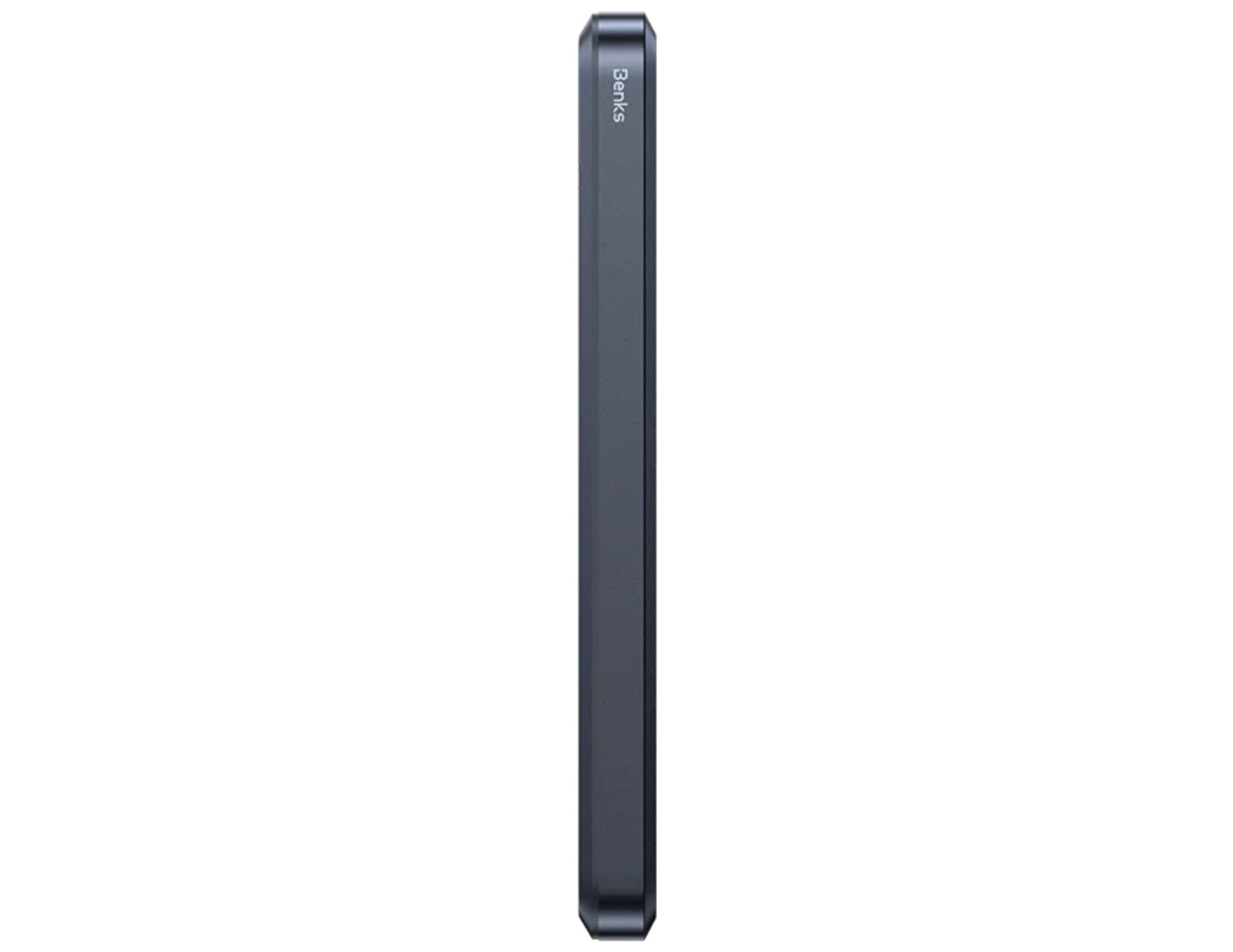 Black smartphone on a white background
