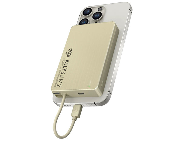 Phone case with a USB cable attached on a white background