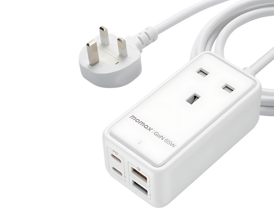 Momax OnePlug GaN Extension Cord with USB 65W