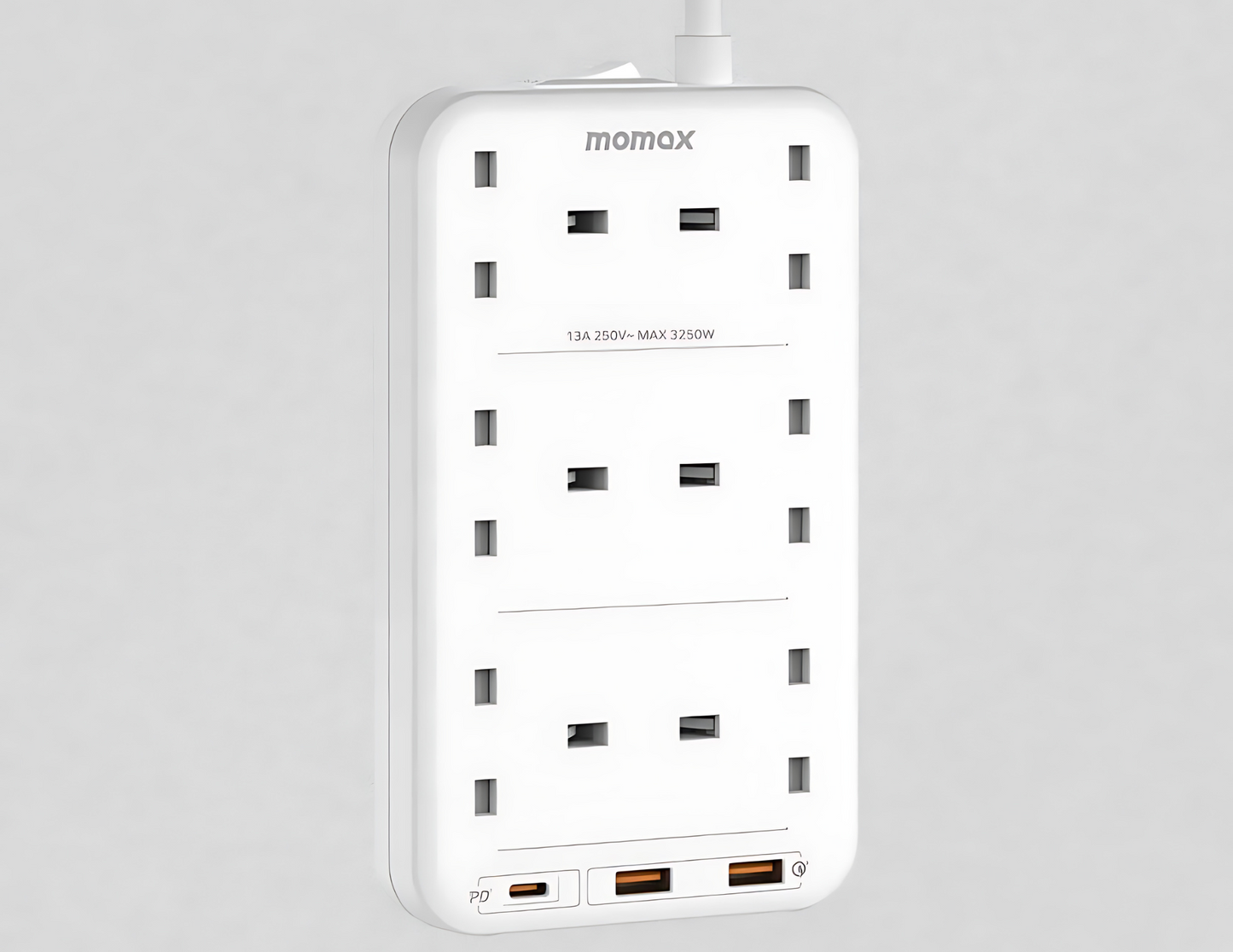 Momax OnePlug 6-Outlet Power Strip With USB