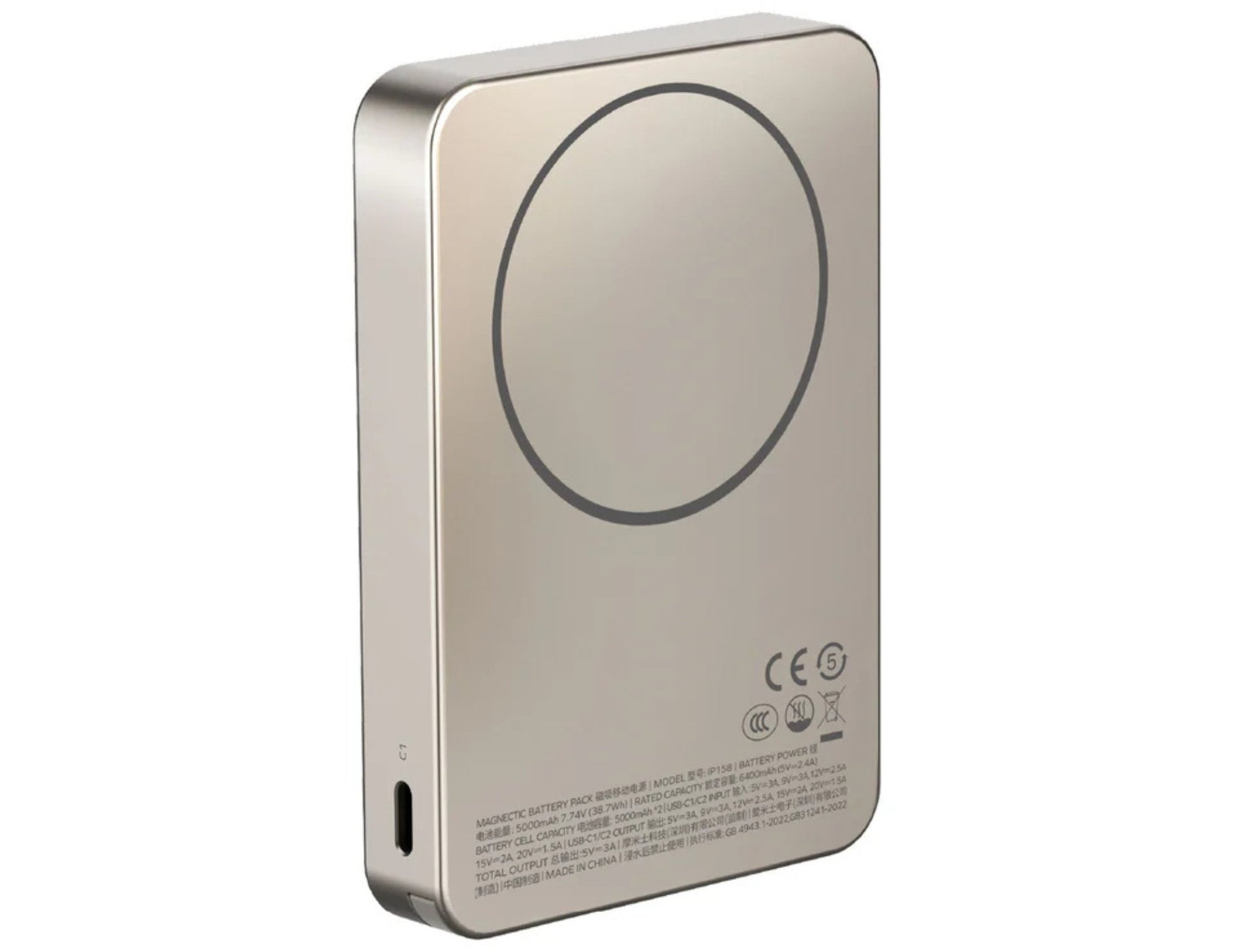 Momax F.Pass+ Magnetic Power Bank 10000mAh with USB-C Cable, 30W Fast Charging, Ultra-Compact