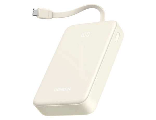 Ugreen Nexode 20000mAh Power Bank with Built-In USB-C Cable PB521 30W on a white background