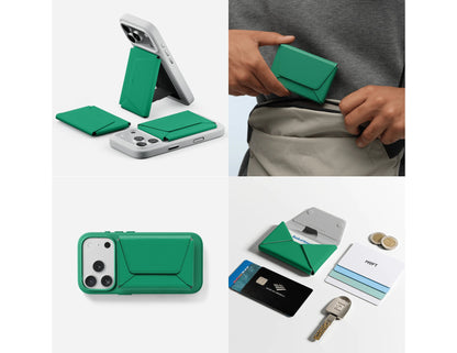 محفظة Moft Snap Field مع حامل – حامل بطاقات MagSafe RFID