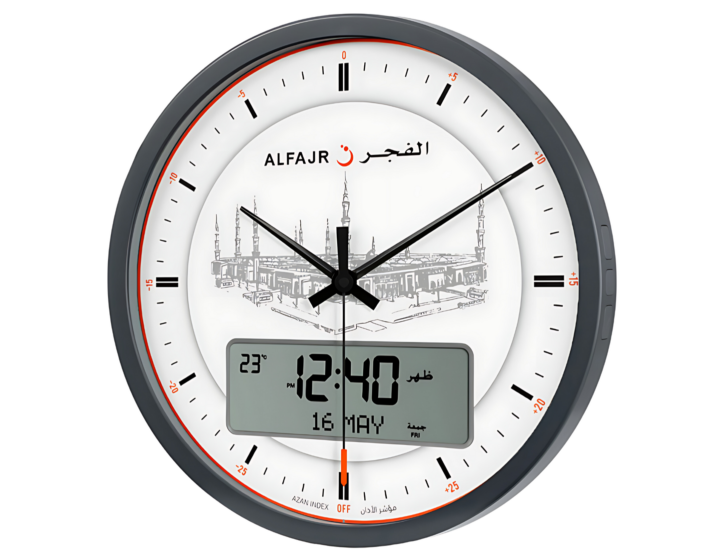 AL FAJR  Prayer Wall Clock CR-23M