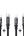 Set of five USB cables with digital displays on a white background