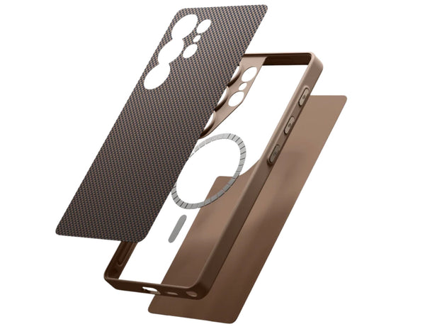 Pitaka PinButton Case for Samsung Galaxy S25 Ultra – MagSafe Compatible with Custom App Control Buttons
