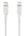 White Belkin BoostCharge USB-C to Lightning Cable 1M CAA003bt1M on a white background