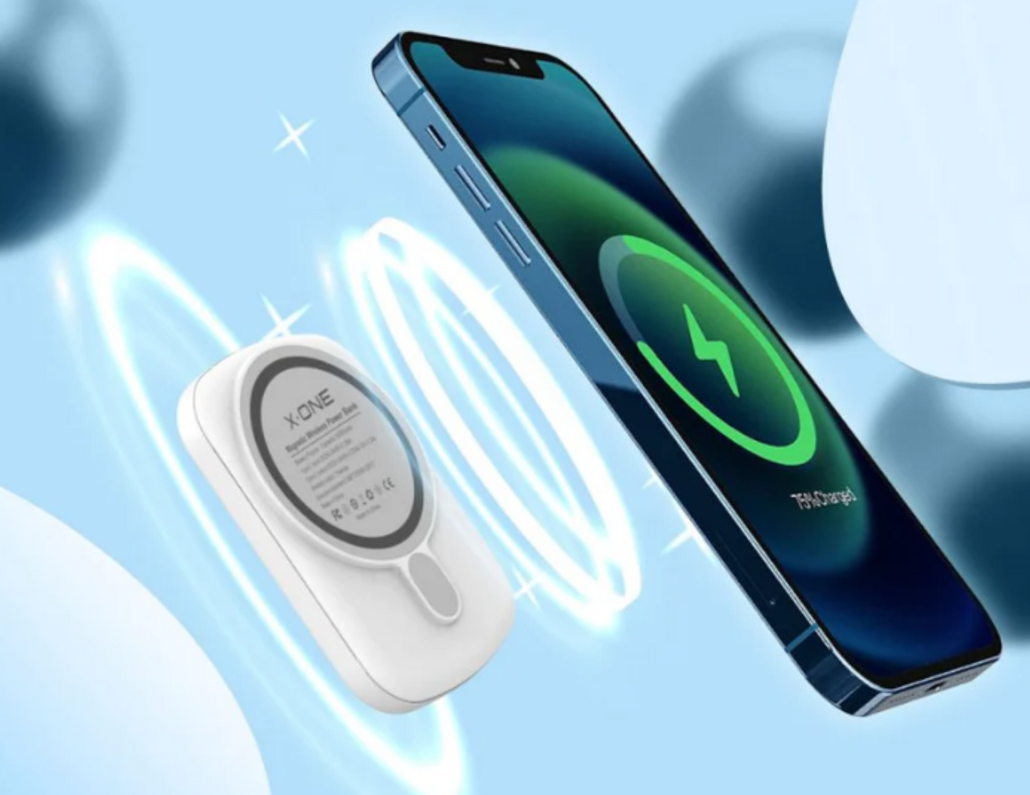 بنك طاقة لاسلكي X.ONE Nano Magcharge بقوة 20 واط PD