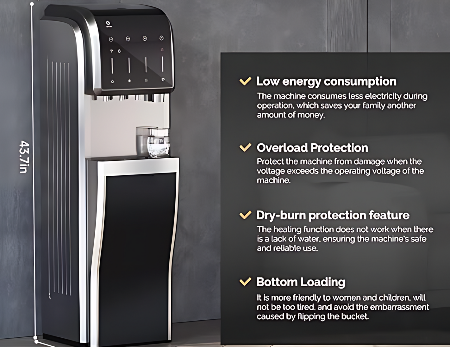 SVERIA 3-in-1 Water Dispenser & Ice Maker – Smart APP Control, YD-ZB001