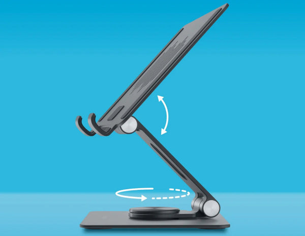 Momax Fold Stand Rotating Tablet Stand KH8E Grey