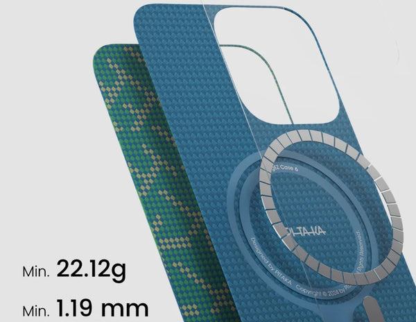 جراب PITAKA Monogram Tactile Woven لهاتف iPhone 16 Pro وPro Max
