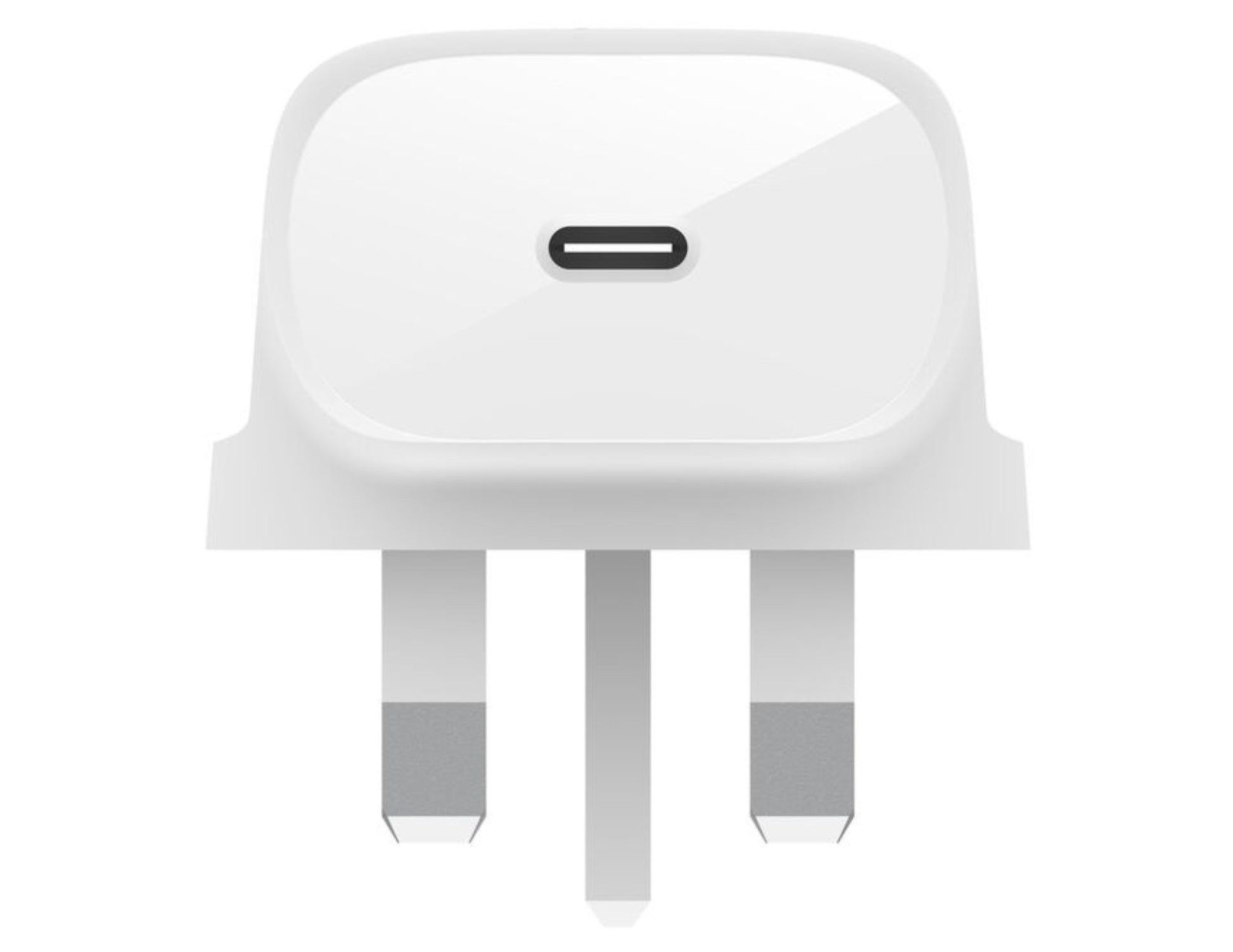 White Belkin BoostCharge Wall Charger 30W PPS + USB-C to USB-C Cable 1m – WCA005my1MWH-B6 on a white background