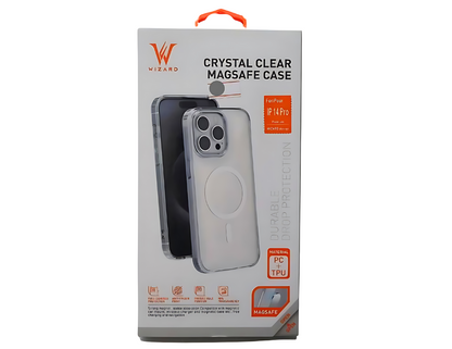 Wizard Crystal Clear Magsafe Case for iPhone 14 Pro- Pro Max , iPhone 15 Pro- Pro Max