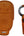 Brown Car Key Cover for Rox 01 – Alcantara or Leather and keychain with ring on a white background