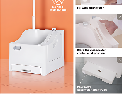 Electric Wudu Washer - 2.5L Capacity