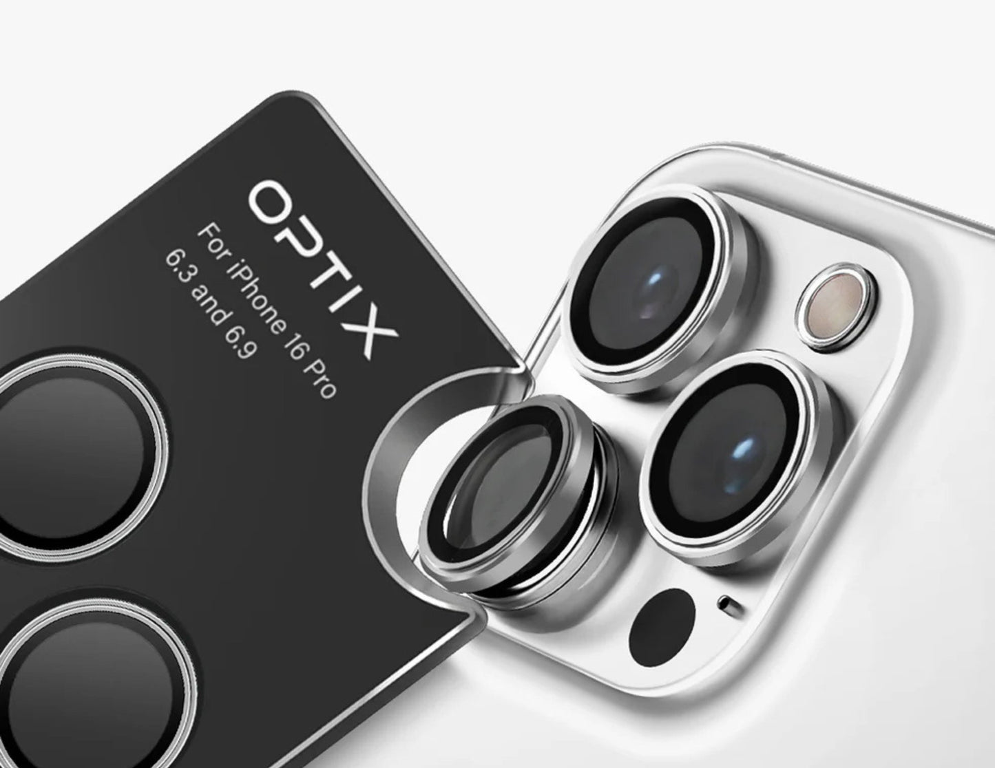 عدسة Uniq Optix Prime Sapphire لهاتف iPhone 16 Pro / Pro Max - حماية فائقة الوضوح