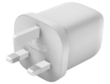 Belkin - شاحن حائط BoostCharge Pro ثنائي USB-C GaN مع PPS 65W