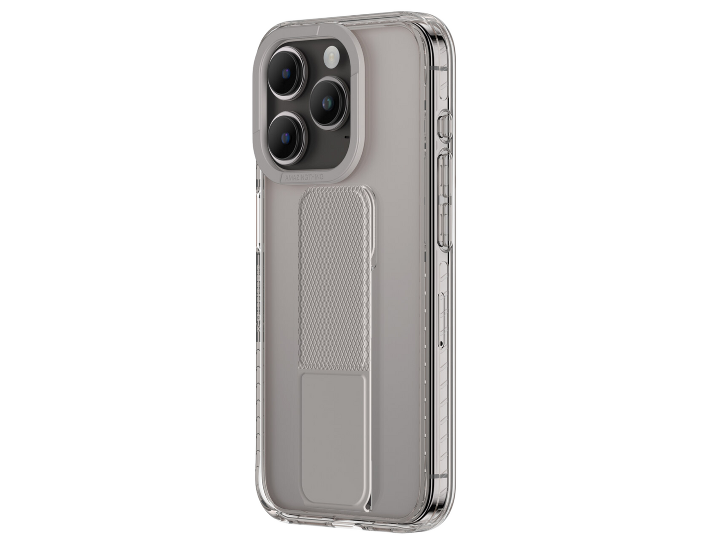 AMAZINGTHING Titan Pro Holder Drop-proof Case Grey for iPhone 15 Pro / iPhone Pro Max - THABTHABA STORE